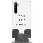 MRCİLETİSİM (mrc948) Tam Ekran Koruyucu Kılıf HD Baskılı Kılıf You Are Magic Realme 6 ile uyumlu