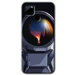 MRCİLETİSİM (mrc9490) Astronot Kılıf Baskılı Kapak Tam Kaplayan Mat Seramik Realme C21 ile uyumlu