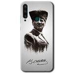 MRCİLETİSİM mrc96154 Mustafa Kemal Atatürk Kılıf Baskılı Kapak Tam Ekran Koruyucu Huawei Y6P ile uyumlu