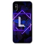 MRCİLETİSİM (mrc9995) Dark Neon Yaprak L Harfi Kılıf Baskılı Kapak Tam Kaplayan Mat Seramik Xiaomi Redmi 9A ile uyumlu