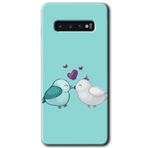MRCİLETİSİMmrc-1129 Mutlu Kuşlar Kılıf HD Desen Baskılı Arka Kapak Samsung Galaxy S10 ile uyumlu