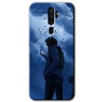 MRCİLETİSİMmrc-115525 Sonbahar Yalnızlığı Kılıf Kapak Hayalet Ekran Yandan Gözükmez Oppo A9 2020 ile uyumlu