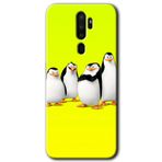 MRCİLETİSİMmrc-115558 Penguenler Kılıf Kapak Hayalet Ekran Yandan Gözükmez Oppo A9 2020 ile uyumlu