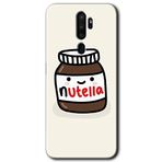MRCİLETİSİMmrc-115637 Nutella Aşkım Kılıf Kapak Hayalet Ekran Yandan Gözükmez Oppo A9 2020 ile uyumlu