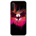 MRCİLETİSİMmrc-121758 Dragon Night Kılıf Kapak Hayalet Ekran Yandan Gözükmez Realme 5i ile uyumlu