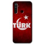MRCİLETİSİMmrc-121975 Ayyıldız Türk Kılıf Kapak Hayalet Ekran Yandan Gözükmez Realme 5i ile uyumlu
