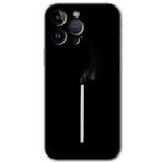 MRCİLETİSİMmrc-135843 Sönmüş Kibrit Kılıf HD Desen Baskılı Arka Kapak iPhone 14 Pro Max ile uyumlu