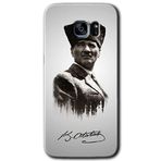MRCİLETİSİMmrc-14754 Mustafa Kemal Atatürk Kılıf HD Desen Baskılı Arka Kapak Samsung Galaxy S7 Edge ile uyumlu