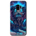 MRCİLETİSİMmrc-15470 Neon Aslan Kılıf HD Desen Baskılı Arka Kapak Samsung Galaxy S9 Plus ile uyumlu