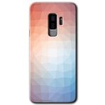 MRCİLETİSİMmrc-15633 Polygon Graident 3 Kılıf HD Desen Baskılı Arka Kapak Samsung Galaxy S9 Plus ile uyumlu