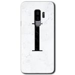 MRCİLETİSİMmrc-15748 Beyaz Mermer Desenli İ Harfi Kılıf HD Desen Baskılı Arka Kapak Samsung Galaxy S9 Plus ile uyumlu