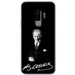 MRCİLETİSİMmrc-15818 Atatürk İmza Kılıf HD Desen Baskılı Arka Kapak Samsung Galaxy S9 Plus ile uyumlu