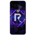 MRCİLETİSİMmrc-15898 Dark Neon Yaprak R Harfi Kılıf HD Desen Baskılı Arka Kapak Samsung Galaxy S9 Plus ile uyumlu