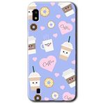 MRCİLETİSİMmrc-164337 Coffee Cake Kılıf Kapak Hayalet Ekran Yandan Gözükmez Samsung Galaxy A10 ile uyumlu