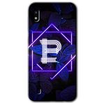 MRCİLETİSİMmrc-164367 Dark Neon Yaprak B Harfi Kılıf Kapak Hayalet Ekran Yandan Gözükmez Samsung Galaxy A10 ile uyumlu