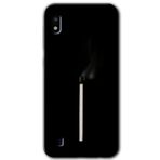MRCİLETİSİMmrc-164443 Sönmüş Kibrit Kılıf Kapak Hayalet Ekran Yandan Gözükmez Samsung Galaxy A10 ile uyumlu