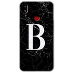 MRCİLETİSİMmrc-164831 Siyah Mermer Desenli B Harfi Kılıf Kapak Hayalet Ekran Yandan Gözükmez Samsung Galaxy A10s ile uyumlu