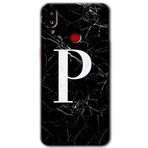 MRCİLETİSİMmrc-164851 Siyah Mermer Desenli P Harfi Kılıf Kapak Hayalet Ekran Yandan Gözükmez Samsung Galaxy A10s ile uyumlu