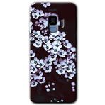 MRCİLETİSİMmrc-16631 Beyaz Çiçek Kılıf HD Desen Baskılı Arka Kapak Samsung Galaxy S9 ile uyumlu
