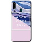 MRCİLETİSİMmrc-166922 Good Vibes Kılıf Kapak Hayalet Ekran Yandan Gözükmez Samsung Galaxy A20s ile uyumlu
