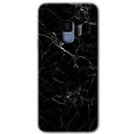 MRCİLETİSİMmrc-16723 Siyah Mermer Kılıf HD Desen Baskılı Arka Kapak Samsung Galaxy S9 ile uyumlu