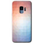MRCİLETİSİMmrc-16733 Polygon Graident 3 Kılıf HD Desen Baskılı Arka Kapak Samsung Galaxy S9 ile uyumlu