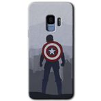 MRCİLETİSİMmrc-16758 Captain Avenger Kılıf HD Desen Baskılı Arka Kapak Samsung Galaxy S9 ile uyumlu