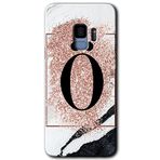 MRCİLETİSİMmrc-16826 Pembe Mermer Desenli Ö Harfi Kılıf HD Desen Baskılı Arka Kapak Samsung Galaxy S9 ile uyumlu