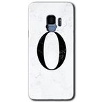 MRCİLETİSİMmrc-16857 Beyaz Mermer Desenli Ö Harfi Kılıf HD Desen Baskılı Arka Kapak Samsung Galaxy S9 ile uyumlu