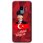 MRCİLETİSİMmrc-16922 Atatürkiye Kılıf HD Desen Baskılı Arka Kapak Samsung Galaxy S9 ile uyumlu