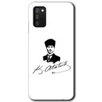 MRCİLETİSİMmrc-18597 Kemal Atatürk İmza Kılıf Baskılı Kapak Tam Ekran Koruyucu Samsung Galaxy A02s ile uyumlu