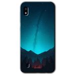 MRCİLETİSİMmrc-18784 Night Fores Mount Kılıf Baskılı Kapak Tam Ekran Koruyucu Samsung Galaxy A10 ile uyumlu