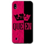 MRCİLETİSİMmrc-18808 Queen Kılıf Baskılı Kapak Tam Ekran Koruyucu Samsung Galaxy A10 ile uyumlu
