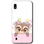 MRCİLETİSİMmrc-18858 Sevimli Baykuş Kılıf Baskılı Kapak Tam Ekran Koruyucu Samsung Galaxy A10 ile uyumlu