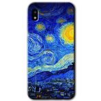 MRCİLETİSİMmrc-18881 Starry Night Kılıf Baskılı Kapak Tam Ekran Koruyucu Samsung Galaxy A10 ile uyumlu
