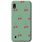 MRCİLETİSİMmrc-18920 Kiraz Berry Kılıf Baskılı Kapak Tam Ekran Koruyucu Samsung Galaxy A10 ile uyumlu