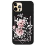 MRCİLETİSİMmrc-189344 Retro Çiçek 1 Kılıf Baskılı Kapak Tam Kaplayan Mat Seramik iPhone 12 Pro Max ile uyumlu