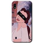 MRCİLETİSİMmrc-18951 Bad Girl Kılıf Baskılı Kapak Tam Ekran Koruyucu Samsung Galaxy A10 ile uyumlu