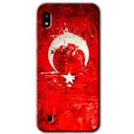 MRCİLETİSİMmrc-19111 Albayrak 2 Kılıf Baskılı Kapak Tam Ekran Koruyucu Samsung Galaxy A10 ile uyumlu