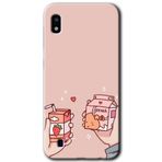 MRCİLETİSİMmrc-19151 Meyveli Süt Kılıf Baskılı Kapak Tam Ekran Koruyucu Samsung Galaxy A10 ile uyumlu