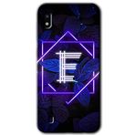 MRCİLETİSİMmrc-19171 Dark Neon Yaprak E Harfi Kılıf Baskılı Kapak Tam Ekran Koruyucu Samsung Galaxy A10 ile uyumlu