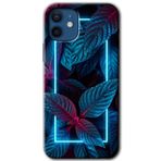 MRCİLETİSİMmrc-192102 Mekanik Yaprak 4 Kılıf Baskılı Kapak Tam Kaplayan Mat Seramik iPhone 12 Mini ile uyumlu