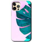 MRCİLETİSİMmrc-192510 3D Yaprak Kılıf Baskılı Kapak Tam Kaplayan Mat Seramik iPhone 12 Pro ile uyumlu