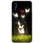MRCİLETİSİMmrc-19280 Işıklı Kelebekler Kılıf Baskılı Kapak Tam Ekran Koruyucu Samsung Galaxy A10s ile uyumlu