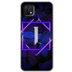 MRCİLETİSİMmrc-201778 Dark Neon Yaprak I Harfi Kılıf Baskılı Kapak Tam Kaplayan Mat Seramik Oppo A15 ile uyumlu