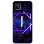 MRCİLETİSİMmrc-202328 Dark Neon Yaprak I Harfi Kılıf Baskılı Kapak Tam Kaplayan Mat Seramik Oppo A15s ile uyumlu