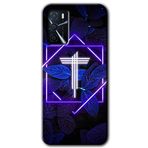 MRCİLETİSİMmrc-202902 Dark Neon Yaprak T Harfi Kılıf Baskılı Kapak Tam Kaplayan Mat Seramik Oppo A16 ile uyumlu