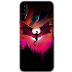 MRCİLETİSİMmrc-21107 Dragon Night Kılıf Baskılı Kapak Tam Ekran Koruyucu Samsung Galaxy A20s ile uyumlu