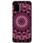 MRCİLETİSİMmrc-3379 Mandala Patterns Kaleidoscope Kılıf HD Desen Baskılı Arka Kapak Samsung Galaxy S20 Plus ile uyumlu