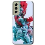 MRCİLETİSİMmrc-37532 Renkli Karışım Kılıf Baskılı Kapak Tam Ekran Koruyucu Samsung Galaxy S21 FE ile uyumlu